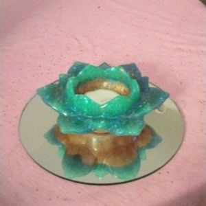 Handmade lotus flower candle
